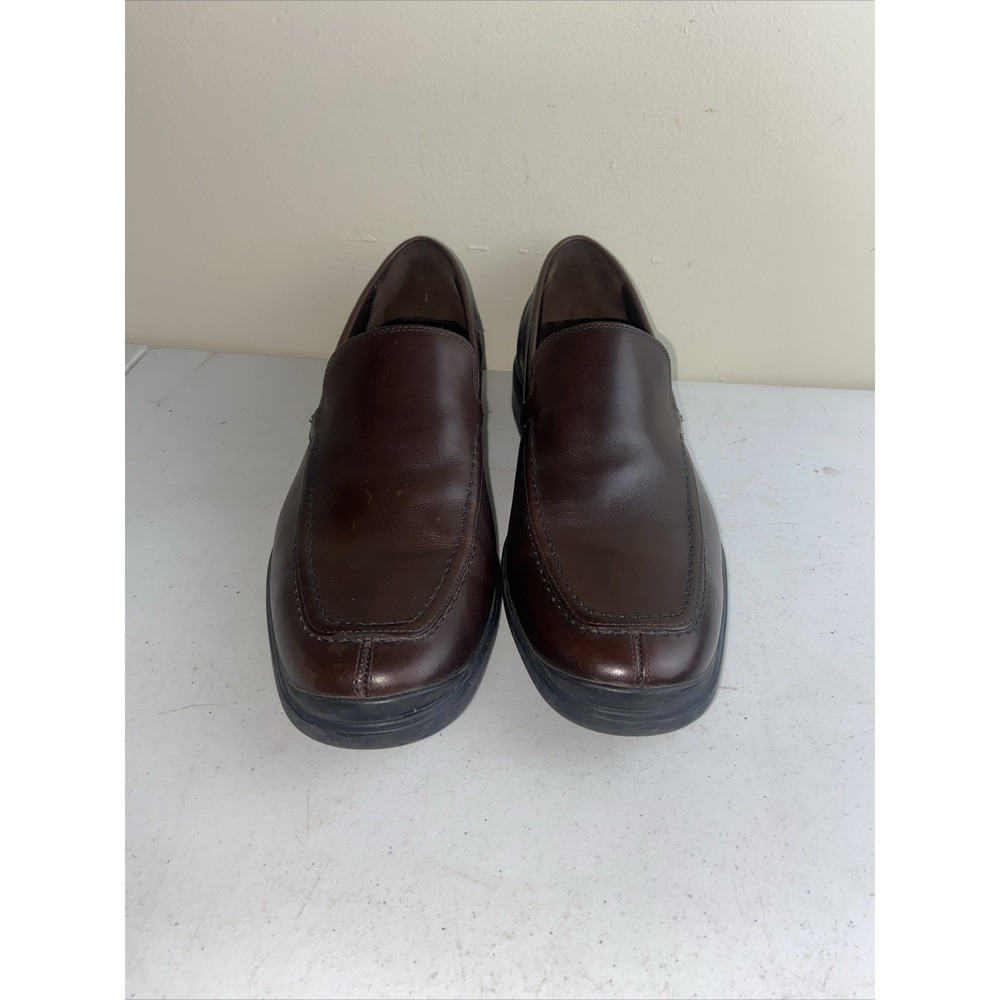 COLE HAAN Air Split Toe Brown Leather Loafers Shoes SZ 10.5 M C10695 NICE